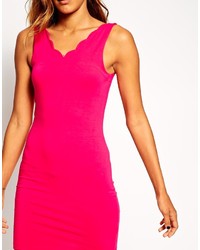 fuchsia figurbetontes Kleid von Asos