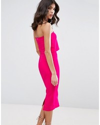 fuchsia figurbetontes Kleid von Asos