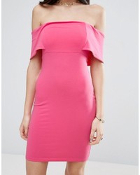 fuchsia figurbetontes Kleid von Asos