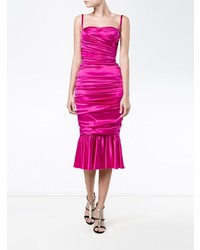 fuchsia figurbetontes Kleid von Dolce & Gabbana