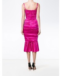 fuchsia figurbetontes Kleid von Dolce & Gabbana