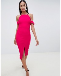 fuchsia figurbetontes Kleid von Vesper