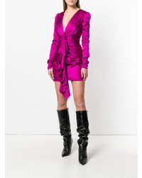 fuchsia gerade geschnittenes Kleid von Alexandre Vauthier