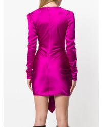 fuchsia gerade geschnittenes Kleid von Alexandre Vauthier