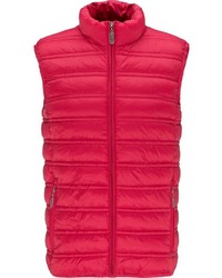 fuchsia gesteppte ärmellose Jacke von Dreimaster