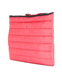 fuchsia gesteppte Clutch von Moncler