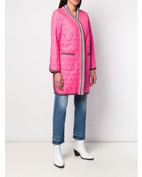 fuchsia gesteppter Daunenmantel von Ermanno Scervino