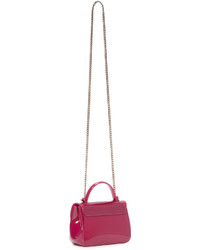 fuchsia Gummi Umhängetasche von Furla