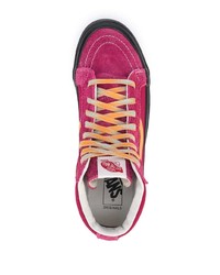 fuchsia hohe Sneakers aus Segeltuch von Vans