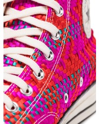 fuchsia hohe Sneakers von Converse