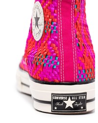 fuchsia hohe Sneakers von Converse