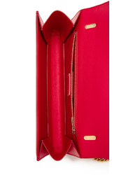 fuchsia horizontal gestreifte Ledertaschen von Salvatore Ferragamo