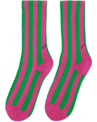 fuchsia horizontal gestreifte Socken von SOCKSSS