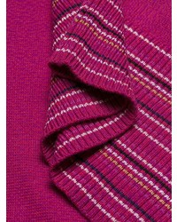 fuchsia horizontal gestreifter Pullover mit einem Rundhalsausschnitt von Kenzo