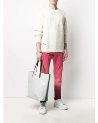 fuchsia Mit Batikmuster Jeans von Alexander McQueen