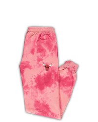 fuchsia Mit Batikmuster Jogginghose