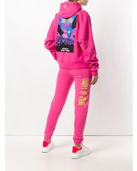 fuchsia Jogginghose von Marcelo Burlon County of Milan