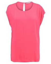 fuchsia Kurzarmbluse von Minimum