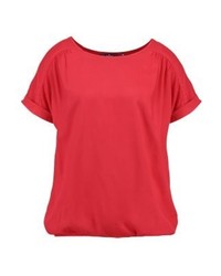 fuchsia Kurzarmbluse von Tom Tailor