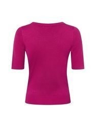 fuchsia Kurzarmpullover von Marie Lund