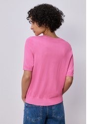 fuchsia Kurzarmpullover von STREET ONE