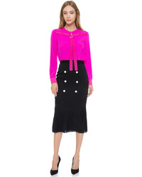 fuchsia Langarmbluse von Edun