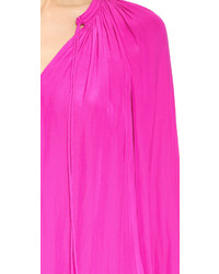 fuchsia Langarmbluse von Ramy Brook