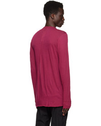 fuchsia Langarmshirt von Rick Owens