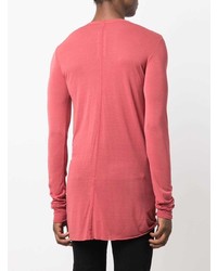 fuchsia Langarmshirt von Rick Owens