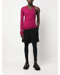 fuchsia Langarmshirt von Rick Owens