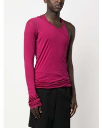 fuchsia Langarmshirt von Rick Owens