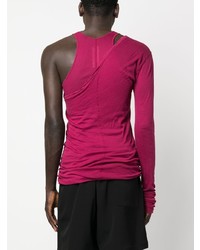 fuchsia Langarmshirt von Rick Owens