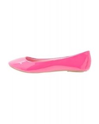 fuchsia Leder Ballerinas von Even&Odd