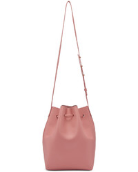 fuchsia Leder Beuteltasche von Mansur Gavriel