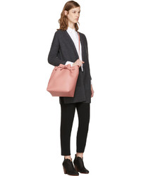 fuchsia Leder Beuteltasche von Mansur Gavriel