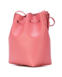 fuchsia Leder Beuteltasche von Mansur Gavriel