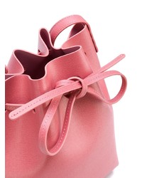 fuchsia Leder Beuteltasche von Mansur Gavriel