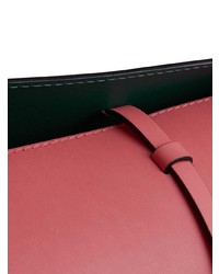 fuchsia Leder Beuteltasche von Burberry