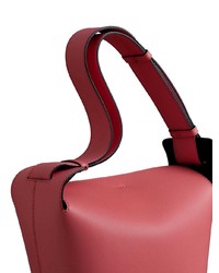 fuchsia Leder Beuteltasche von Burberry