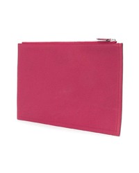 fuchsia Leder Clutch von Givenchy