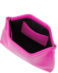 fuchsia Leder Clutch von Marc by Marc Jacobs