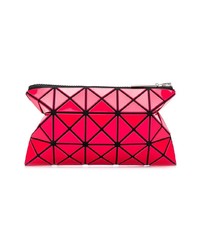 fuchsia Leder Clutch von Bao Bao Issey Miyake