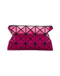 fuchsia Leder Clutch von Bao Bao Issey Miyake