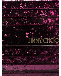 fuchsia Leder Clutch von Jimmy Choo