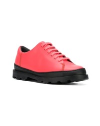 fuchsia Leder niedrige Sneakers von Camper