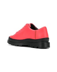 fuchsia Leder niedrige Sneakers von Camper