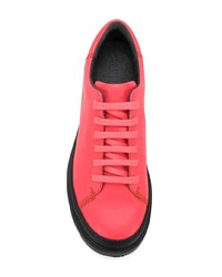 fuchsia Leder niedrige Sneakers von Camper