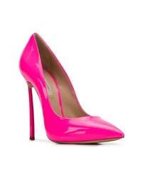 fuchsia Leder Pumps von Casadei