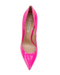 fuchsia Leder Pumps von Casadei