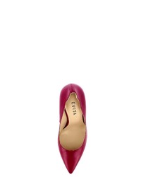 fuchsia Leder Pumps von Evita